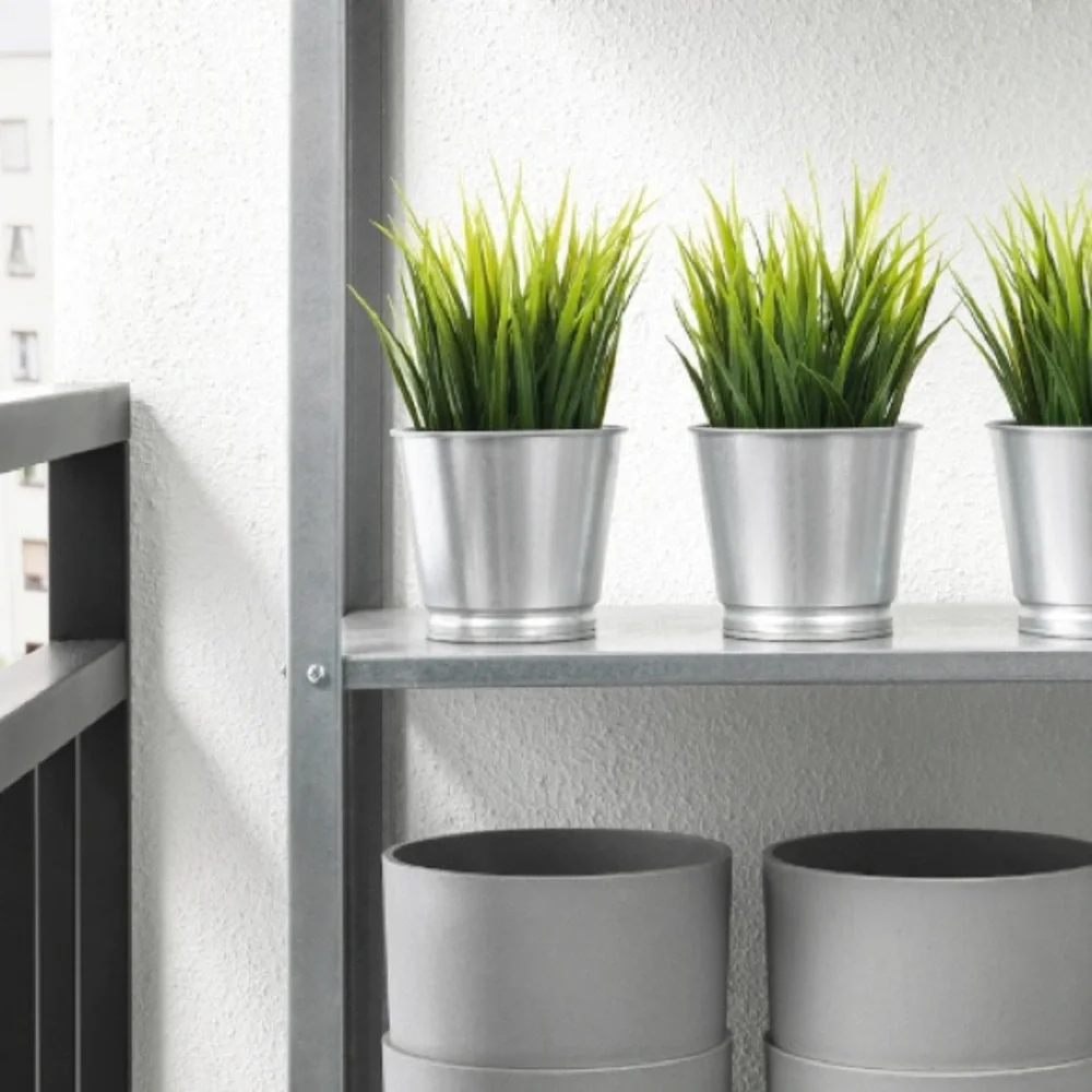 Ikea// metal planter